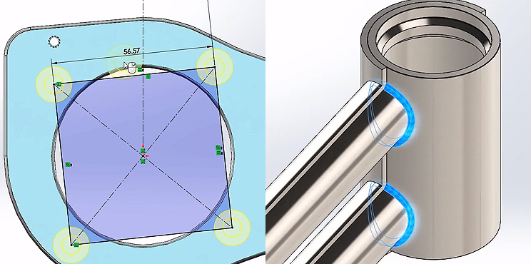 3Dモデリングに関するSOLIDWORKS 2024の機能強化