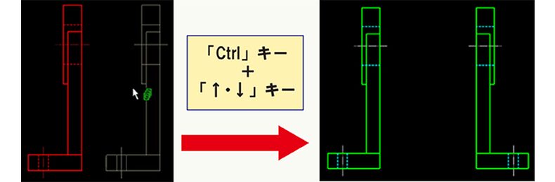 左右反転コマンド