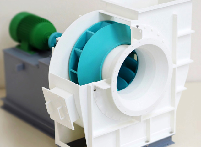 3Dプリントモデル送風機